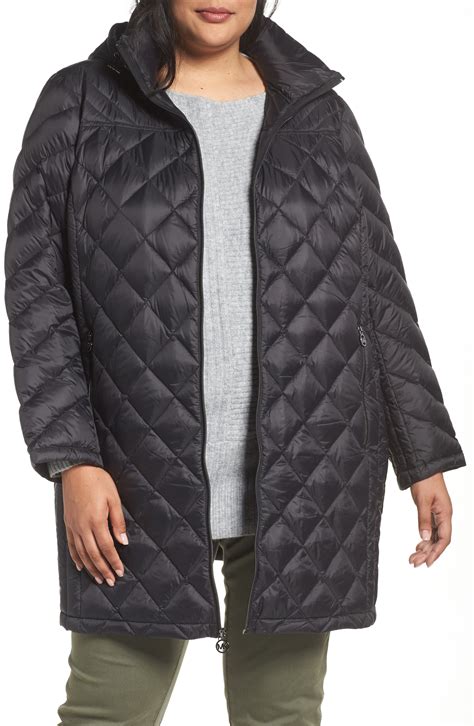 michael michael kors essential long packable down jacket|packable lightweight jacket Michael Kors.